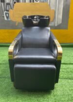Barely Used Luxurious Leather Seat Washing Head Basin With Ceramic Bowl - Image 11