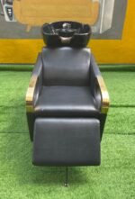 Barely Used Luxurious Leather Seat Washing Head Basin With Ceramic Bowl - Image 8