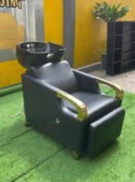 Barely Used Luxurious Leather Seat Washing Head Basin With Ceramic Bowl - Image 10