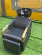 Barely Used Luxurious Leather Seat Washing Head Basin With Ceramic Bowl - Image 7