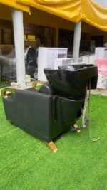 Barely Used Luxurious Leather Seat Washing Head Basin With Ceramic Bowl - Image 14