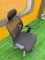Barely Used Black Swivel Office Chair - Image 2