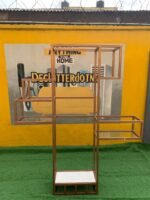 Barely Used Steel Decoration Shelf With Glass - Image 7