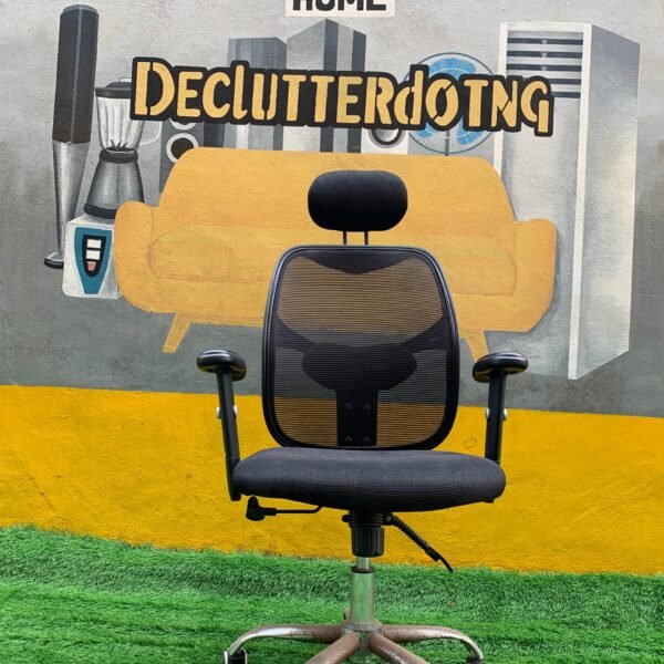 Barely Used Black Swivel Office Chair