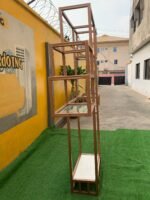 Barely Used Steel Decoration Shelf With Glass - Image 9