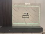 Relatively New Top Quality High Glossy HDF Wood Tv Console With Wall Pannel Cladding And Led Lightning - Image 11