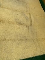 Neatly Used 7by10 Fluffy Yellow Center Rug(021) - Image 4