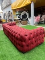 Relatively New 5 Seater Top Quality Chesterfield Sofa - Image 4