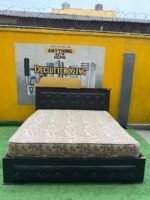 Neatly Used 6by7 Wooden Bedframe With Mattress - Image 6