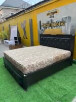 Neatly Used 6by7 Wooden Bedframe With Mattress - Image 8