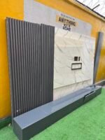 Relatively New Top Quality High Glossy HDF Wood Tv Console With Wall Pannel Cladding And Led Lightning - Image 10
