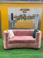Barely Used C Shape 3 Seater Sofa With 2 Pillows - Image 8