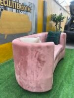 Barely Used C Shape 3 Seater Sofa With 2 Pillows - Image 6