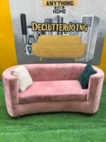 Barely Used C Shape 3 Seater Sofa With 2 Pillows - Image 2