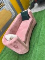 Barely Used C Shape 3 Seater Sofa With 2 Pillows - Image 3