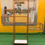 Barely Used Steel Decoration Shelf With Glass