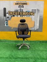 Barely Used Black Swivel Office Chair - Image 5