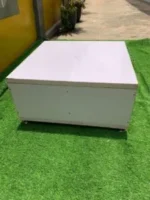 Neatly Used Very Wide White Center Table - Image 5
