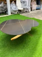 Relatively New Top Quality Marble Top Imported Luxury Center Table - Image 2