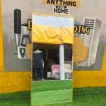 Neatly Golden Taped 8ft by 4ft Length Mirror