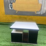 Barely Used Top Quality Glossy Hdf&mdf Wood Black And White Center Table