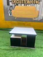 Barely Used Top Quality Glossy Hdf&mdf Wood Black And White Center Table
