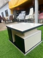 Barely Used Top Quality Glossy Hdf&mdf Wood Black And White Center Table - Image 3