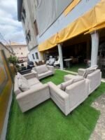 Neatly Used 6 Seater Cream Sofa Set - Image 2