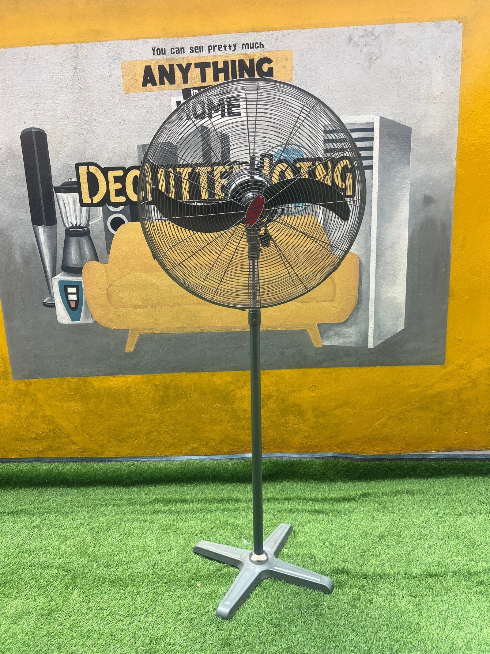 IMG_9449 Barely Used 26inch Ox Industrial Standing Fan - Image 1