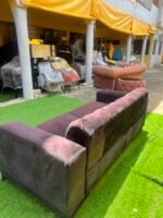 Barely Used 2 Seater Tufted Sofa With Pillow And Center Rug - Image 15