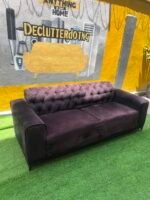 Barely Used 2 Seater Tufted Sofa With Pillow And Center Rug - Image 14