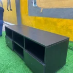 Neatly Used Black Tv Console With Drawer - Image 3