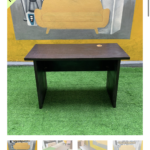 Neatly Used Coffee Brown Office Table