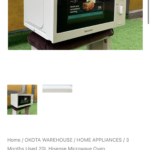 3 Months Used 20L Hisense Microwave Oven