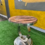Barely Used Marble Top Side Stool - Image 5