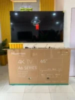 Relatively New 65inch Hisense Frameless 4K UHD Smart TV With Carton And All Accessories (65A6K) - Image 2