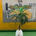 Barely Used Artificial Flower With Vase (001)