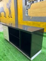 Barely Used Top Quality White And Black Tv Console With Chest Drawer - Image 5