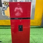 Barely Used Hisense 204 Liters Double Door Refrigerator with Water Dispenser REF 205 DRB (RED)