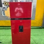 Barely Used Hisense 204 Liters Double Door Refrigerator with Water Dispenser REF 205 DRB (RED)
