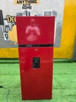 Barely Used Hisense 204 Liters Double Door Refrigerator with Water Dispenser REF 205 DRB (RED)