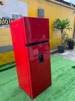Barely Used Hisense 204 Liters Double Door Refrigerator with Water Dispenser REF 205 DRB (RED) - Image 3