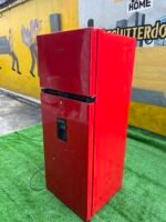 Barely Used Hisense 204 Liters Double Door Refrigerator with Water Dispenser REF 205 DRB (RED) - Image 5