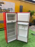 Barely Used Hisense 204 Liters Double Door Refrigerator with Water Dispenser REF 205 DRB (RED) - Image 2