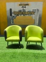 Barely Used Mini Lemon & Grey Armless Chair( both)
