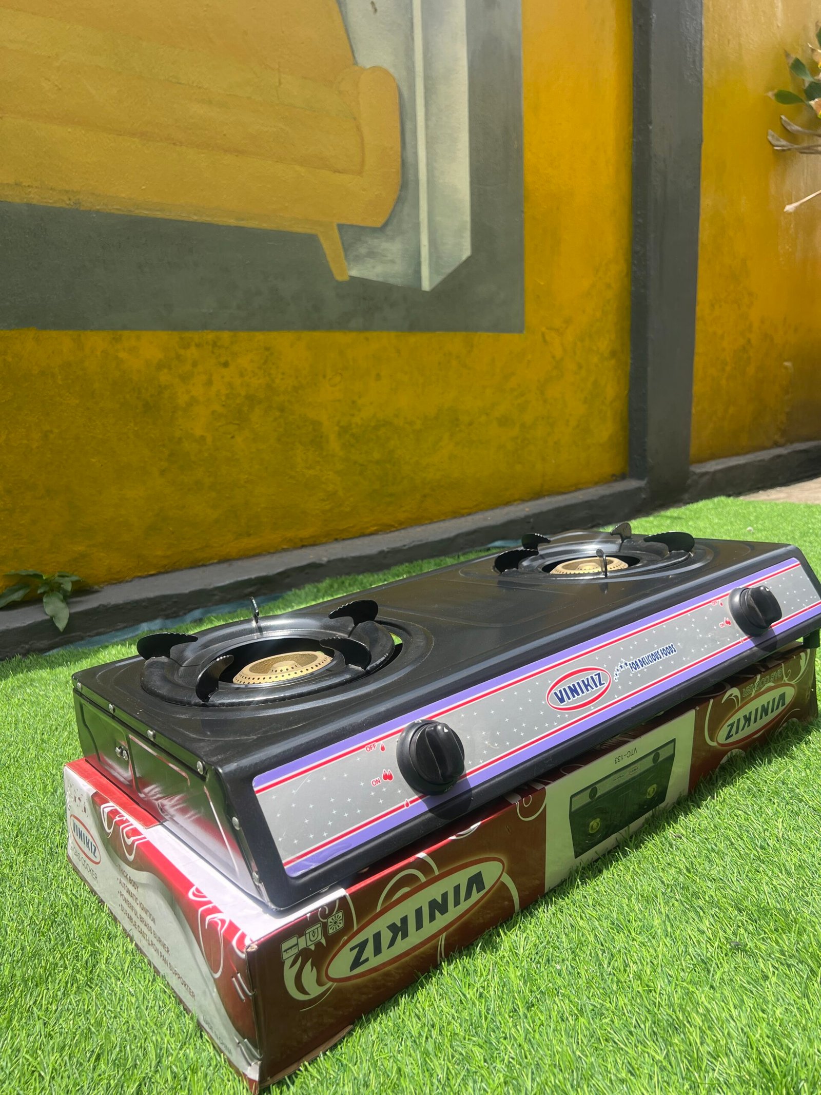 IMG_3790 2 Brand New Vinikiz Double Face Table Top Gas Cooker - Image 1