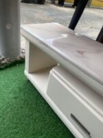 Neatly Used Off White Extendable Tv Console - Image 6