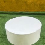 Neatly Used White Round Center Table