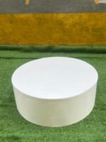 Neatly Used White Round Center Table