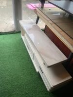 Neatly Used Off White Extendable Tv Console - Image 7
